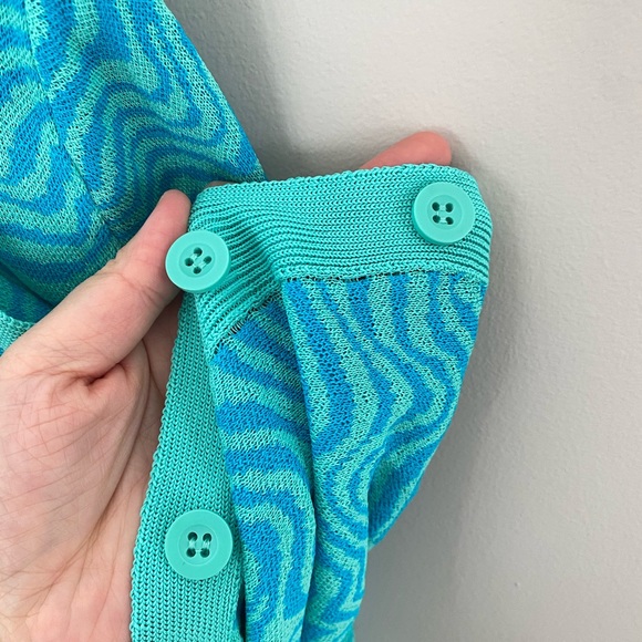 ZARA Turquoise Dress+Cardigan Set size S - Picture 12 of 13